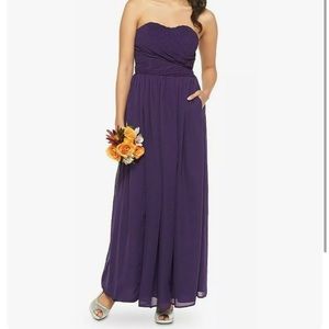 Tevolio. Soft fabric dress, strapless, long, size 22W